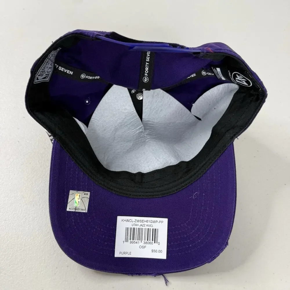 Utah Jazz '47 Brand Hitch Hat Purple Hardwood Classics Distressed